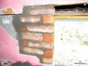 Jak zmniejszyć okno - uzupełniony mur