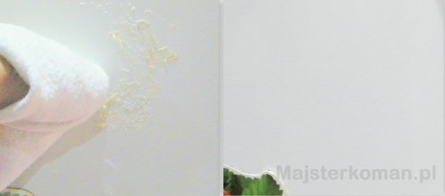 Pozostałości po naklejce Usuwanie pozostałości po naklejce z lodówki - metal