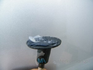 Suchy klej Zaschniety klej na stopce twist a dent