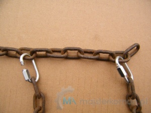 Łączone odcinki łańcucha Rozstaw krótszych odcinków łańcucha