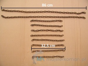 Pociety łańcuch Jak wykonać łańcuchy na koła do buggy - przycięty łańcuch