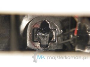 Miejsce gdzie winien być zamontowany wyłącznik świateł stopu