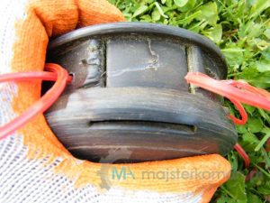 Składanie głowicy szpulowej kosy spalinowej Stiga