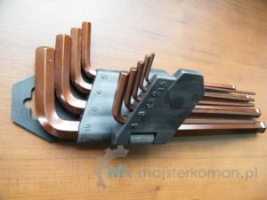 Klucze imbusowe w etui